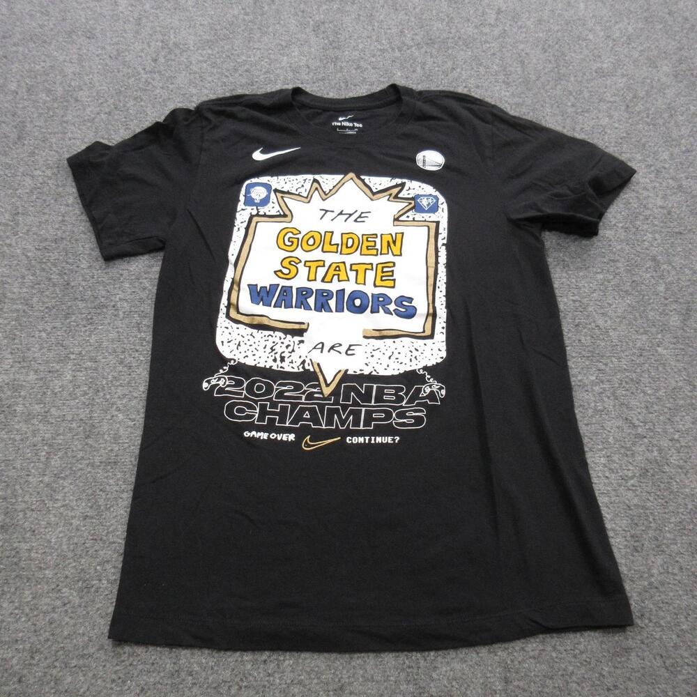 Golden State Warriors Shirt Mens Small Black Nba Champs Basketball Tee